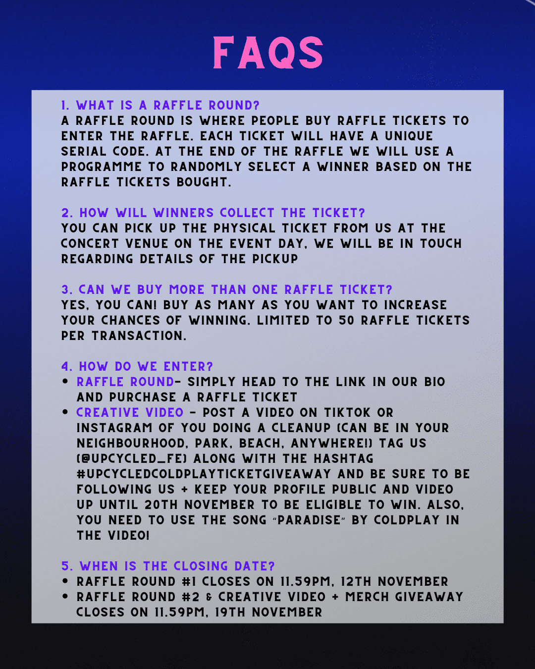Win COLDPLAY tickets and support our recycling project! - Image 3