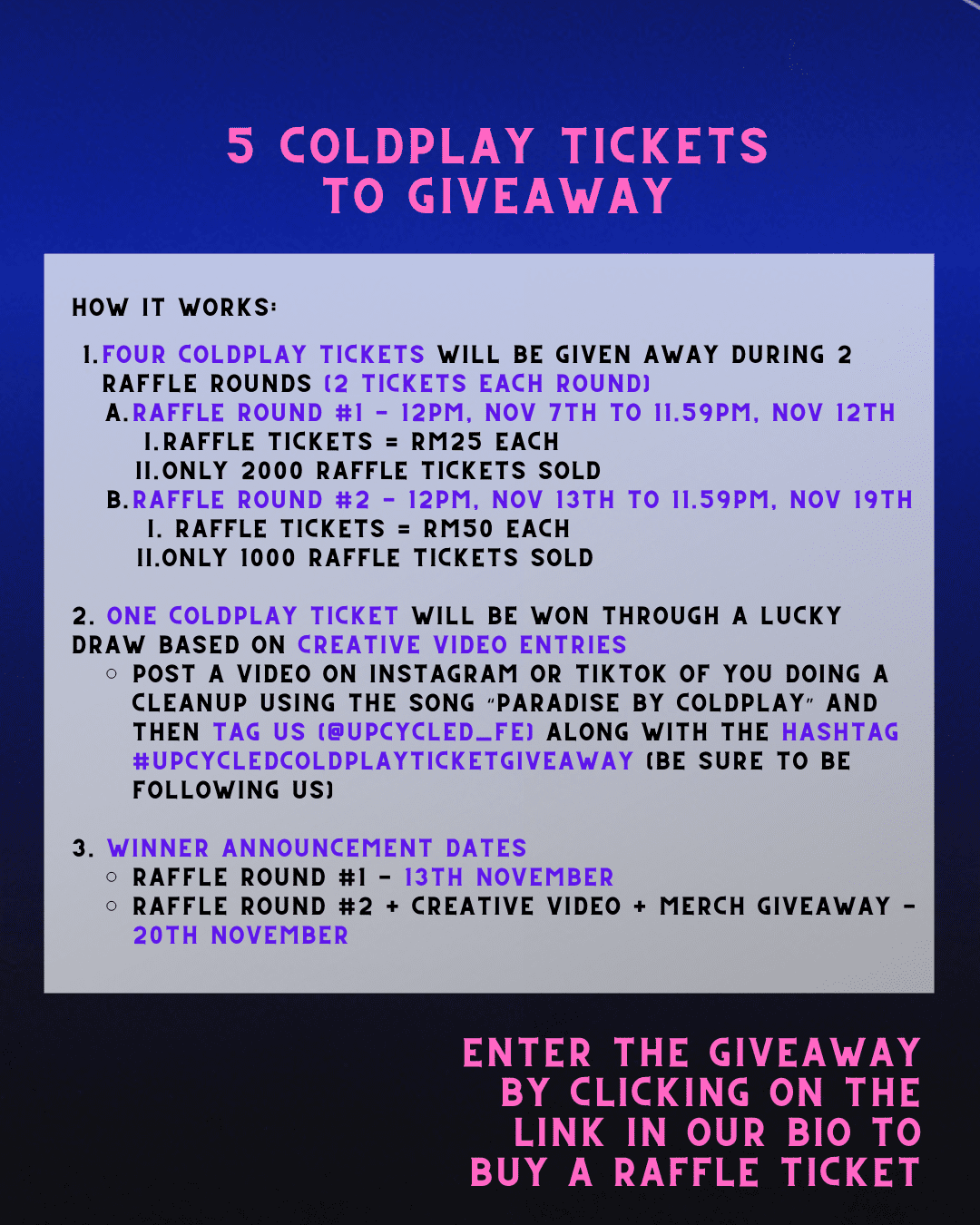 Win COLDPLAY tickets and support our recycling project! - Image 2